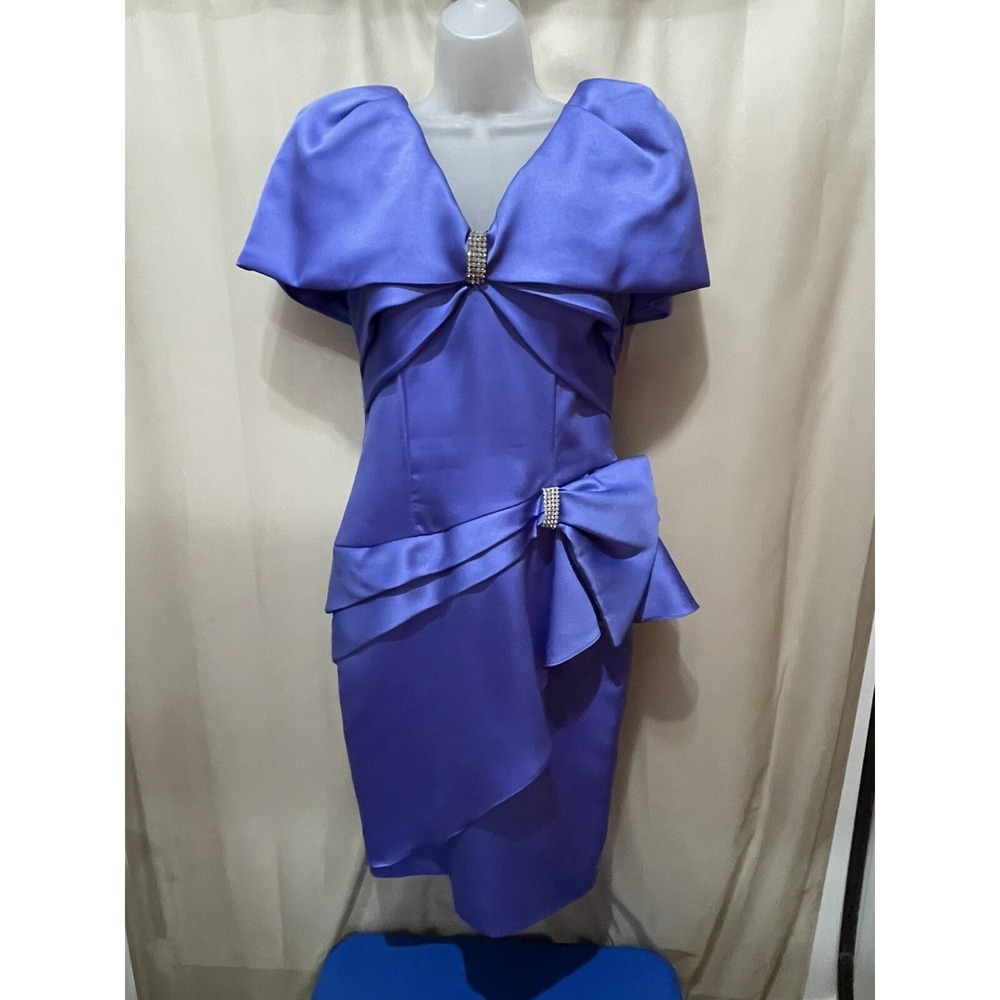 Karen Okada for David Howard Evening Dress Purple Size 8